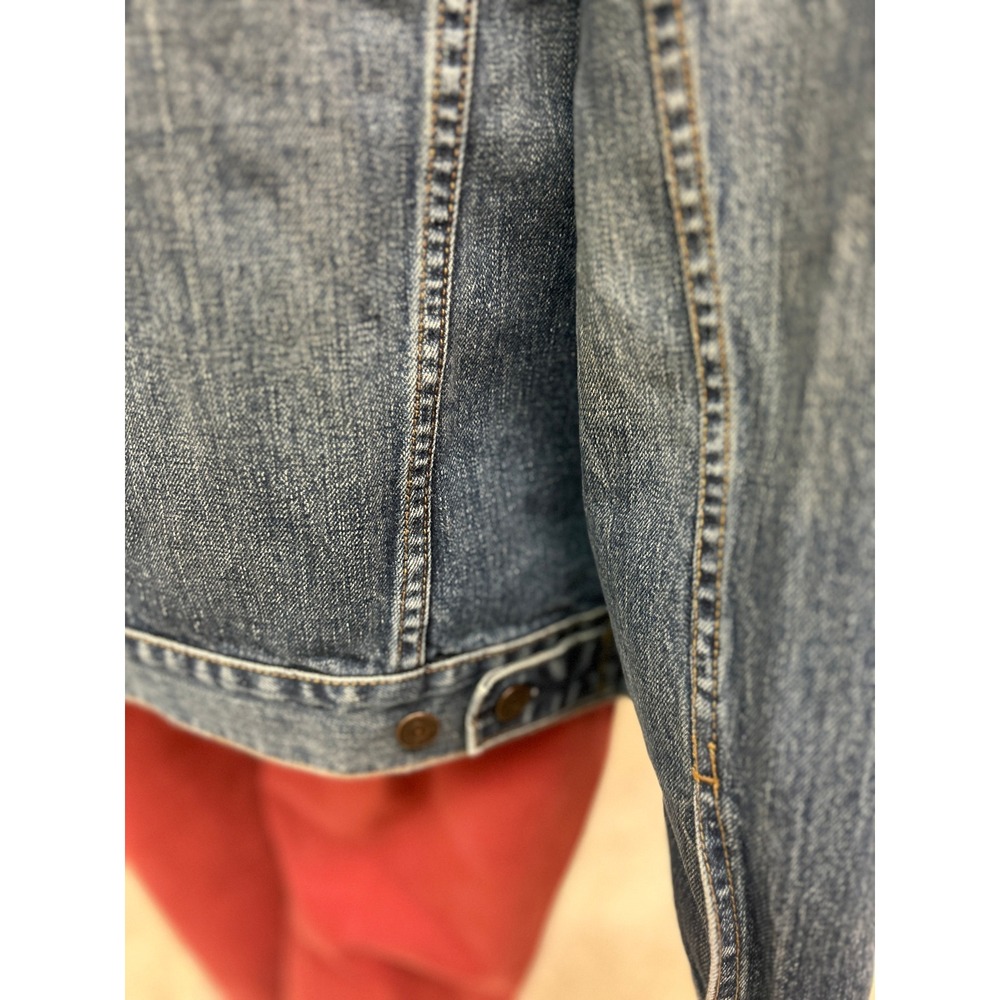 1926 Classic Medium Wash Denim Jacket Button Front Jean Coat BlueSize M - Picture 6 of 6
